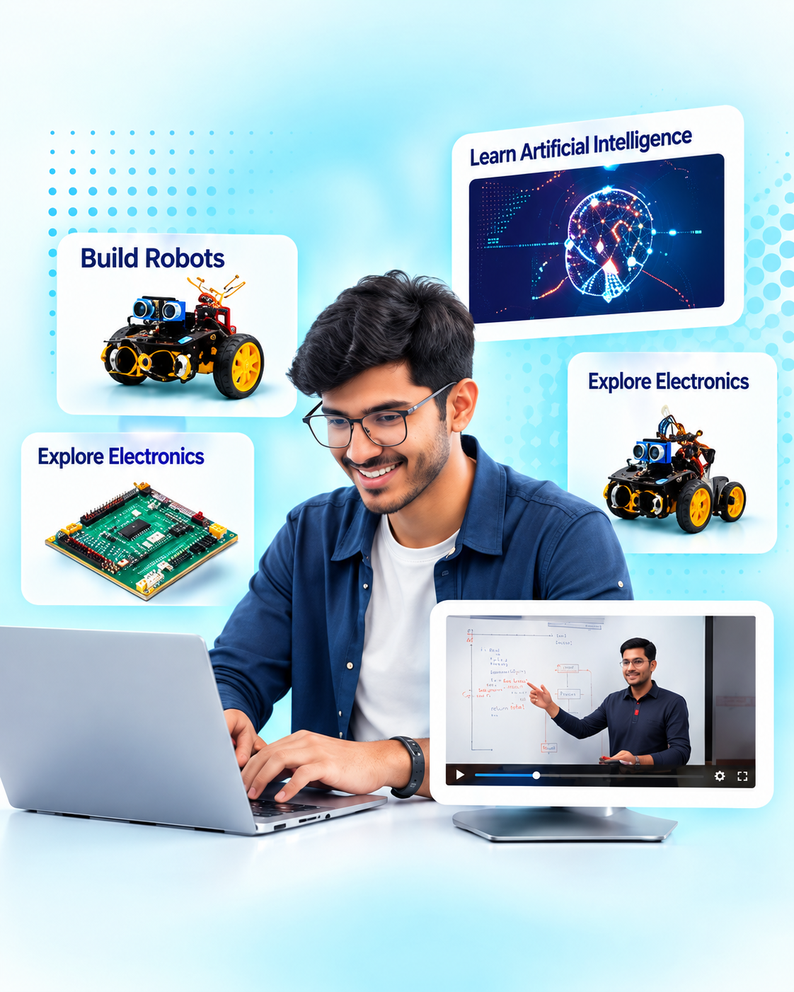 SparkMind AI, robotics and microcontroller learning
